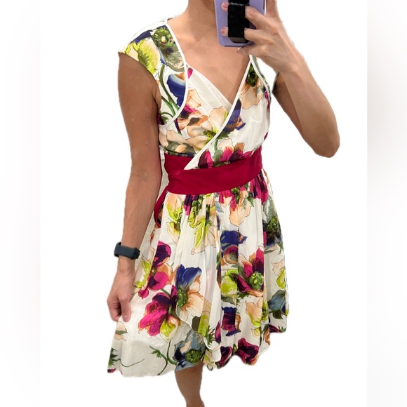 Ted Baker 4 Floral Wrap Dress - Picture 3 of 8